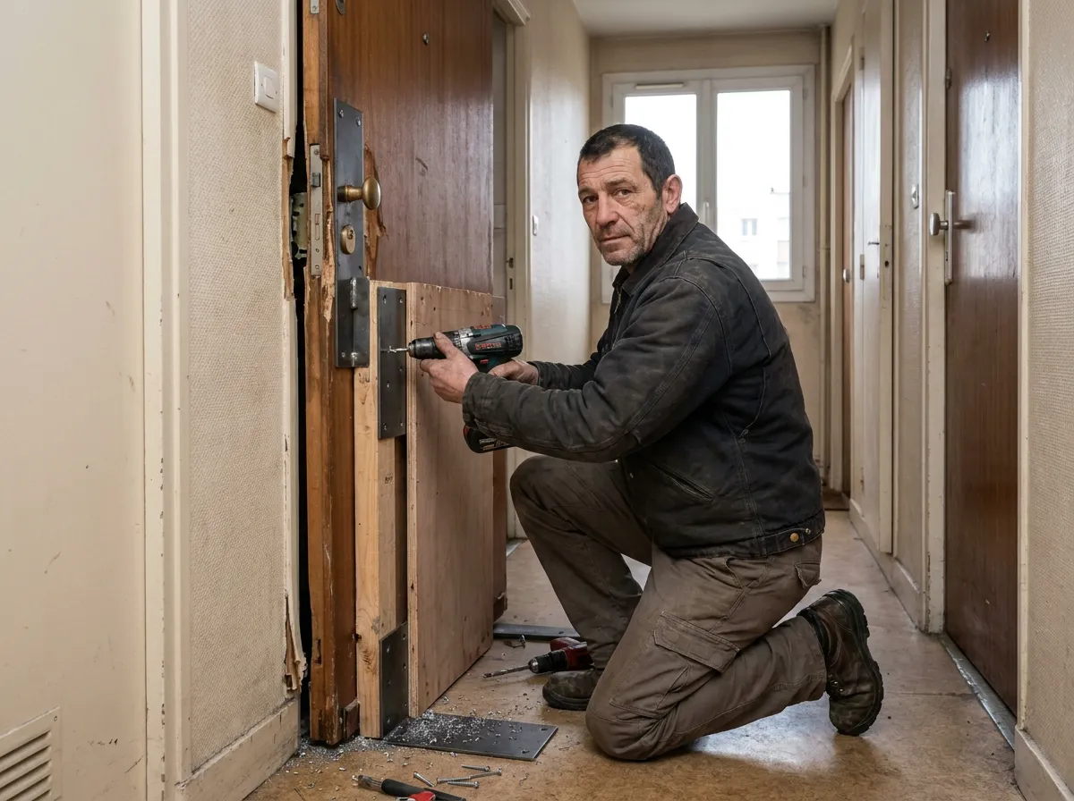 Blindage d'une porte palière d'appartement en copropriété à Vanves